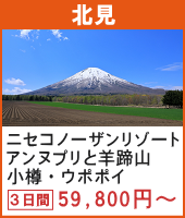 ニセコノーザンリゾートアンヌプリと羊蹄山の絶景 小樽・ウポポイ・エスコンフィールドHOKKAIDO 3日間