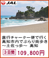 JAL直行チャーター便で行く 連続テレビ小説「らんまん」&「あんぱん」 高知市内でぶらり街歩き ～土佐っ歩～ 高知 3日間